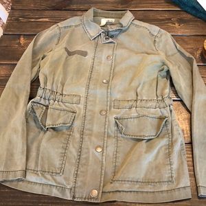 Abound army green light coat